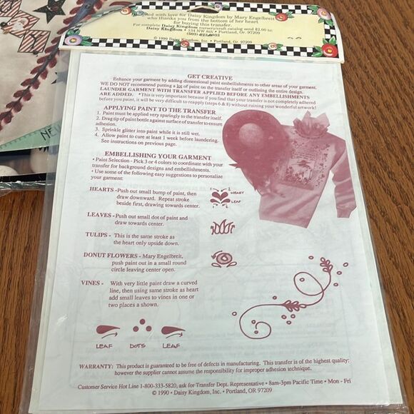 Daisy Kingdom Isabelle & Ginger Girl Doll Kits + patches & Iron On Transfer new - Picture 9 of 9